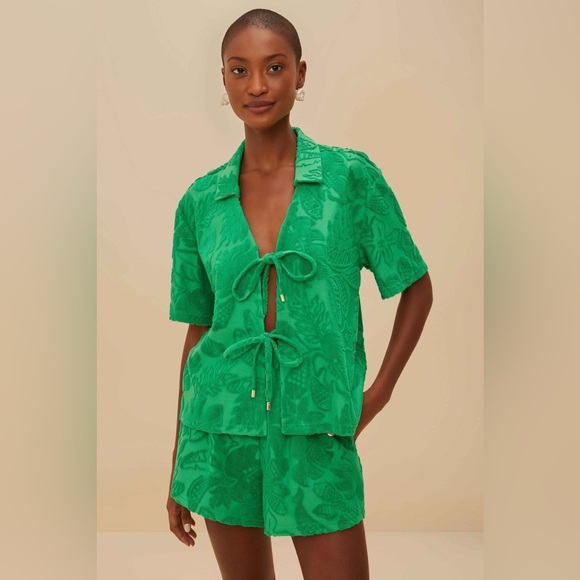 FARM RIO Green River Nature Towel Short - Picture 3 of 4